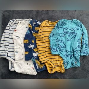 Carter's Multicolor Long Sleeve Bodysuits